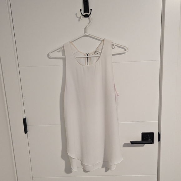 Wilfred tank with zipper at back, white size medium - Picture 1 of 3